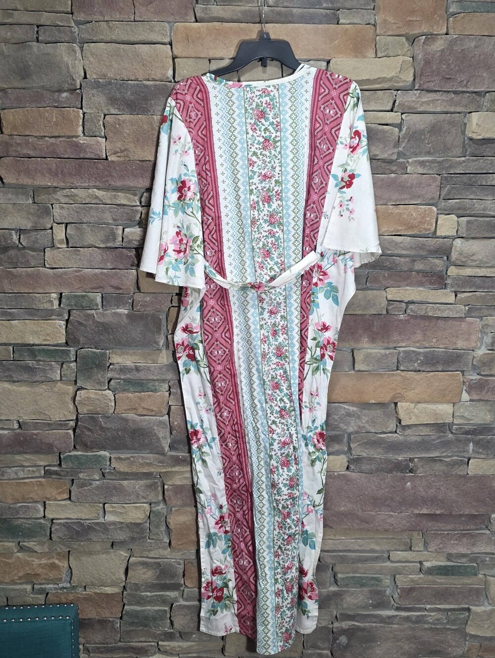 The Company Store Villa D’ Ascoli Rose Stripe Kaftan S/M - Picture 4 of 8